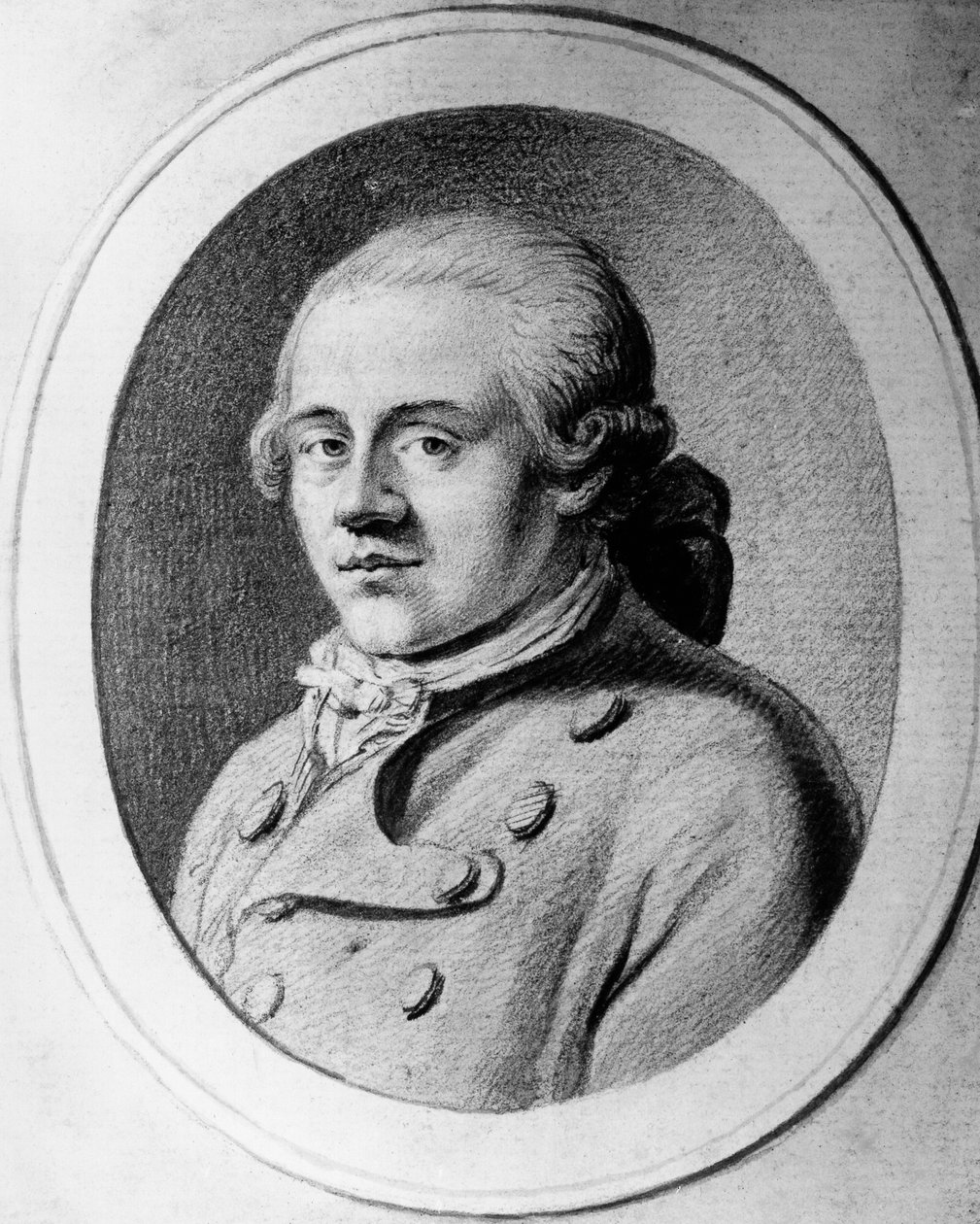 Portrait of Jakob Michael Reinhold Lenz (1751-1792), German writer of Sturm und Drang movement, engraving بواسطة غير معروف غير معروف