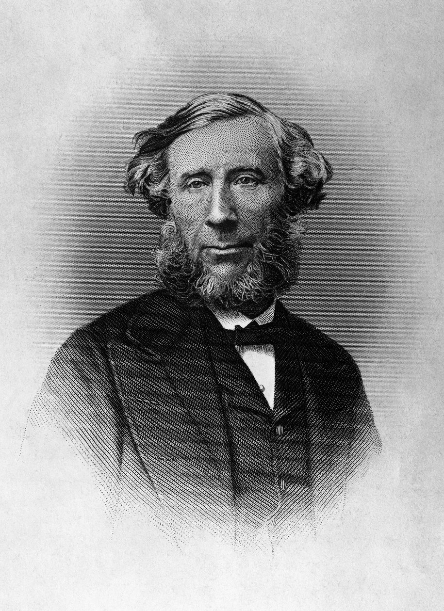 Portrait of John Tyndall (1820-1893), Irish physicist, engraving بواسطة غير معروف غير معروف