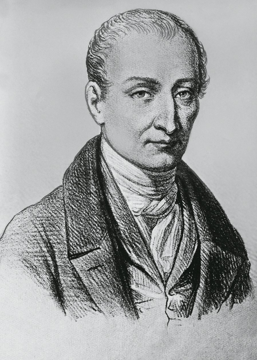 Portrait of Joseph Nicephore Niepce (1765-1833), French inventor of heliography بواسطة غير معروف غير معروف
