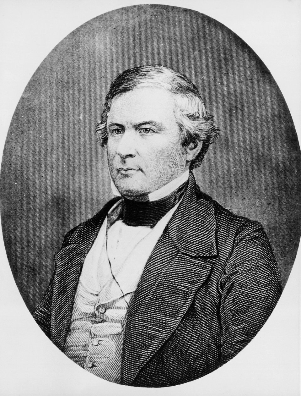 Portrait of Millard Fillmore (1800-1874), American lawyer and politician who served as 13th President of United States from 1850 to 1853, engraving after daguerreotype by Mathew Brady (1822-1896) بواسطة غير معروف غير معروف