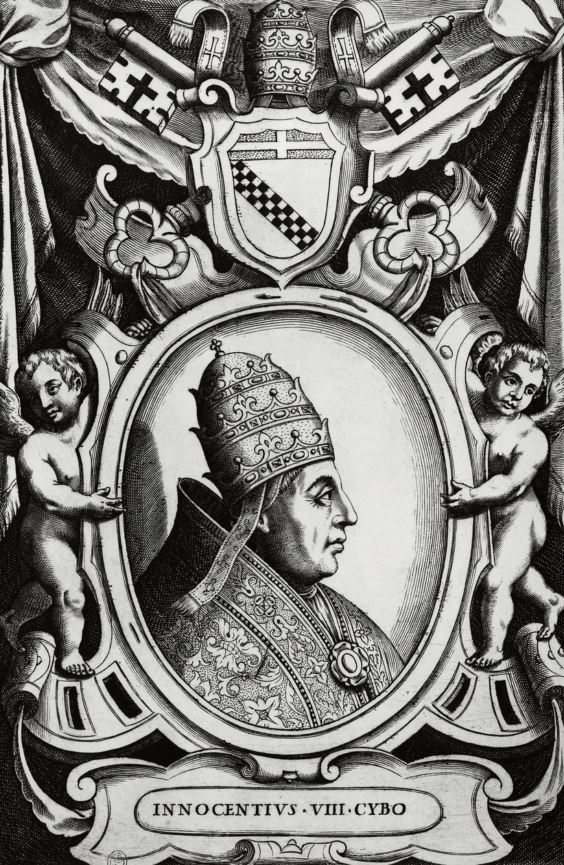 Portrait of Pope Innocent VIII (Giovanni Battista Cybo بواسطة غير معروف غير معروف