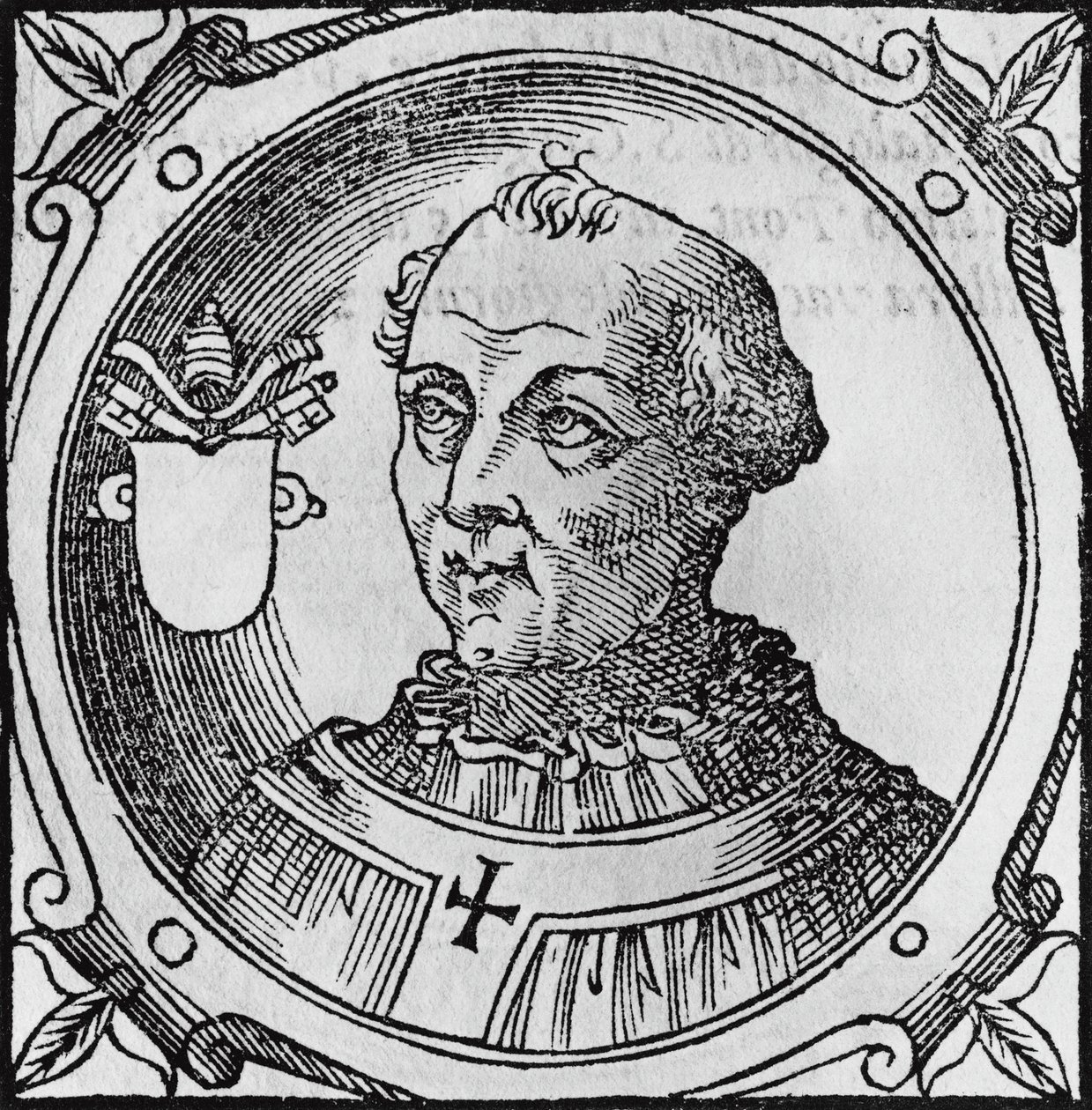 Portrait of Stephen II, or III (ca 714-757), 92nd Pope of Catholic Church from 752, engraving بواسطة غير معروف غير معروف