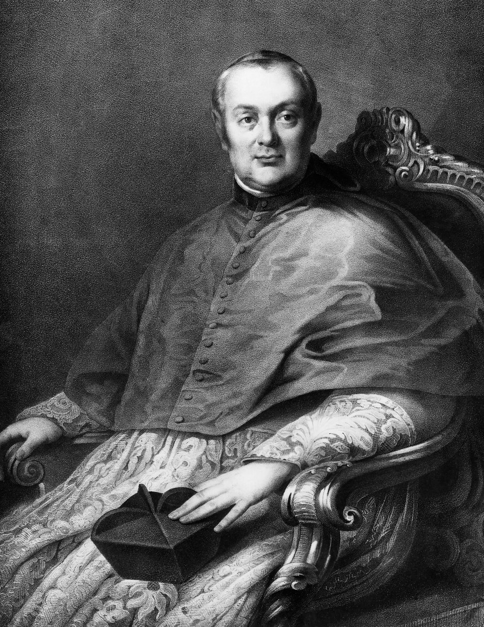 Portrait of Tommaso Bernetti (1779-1852), Italian cardinal, who was Cardinal Secretary of State under Leo XII, from 1828 to 1829, and under Gregory XVI, from 1831 to 1836, lithograph بواسطة غير معروف غير معروف