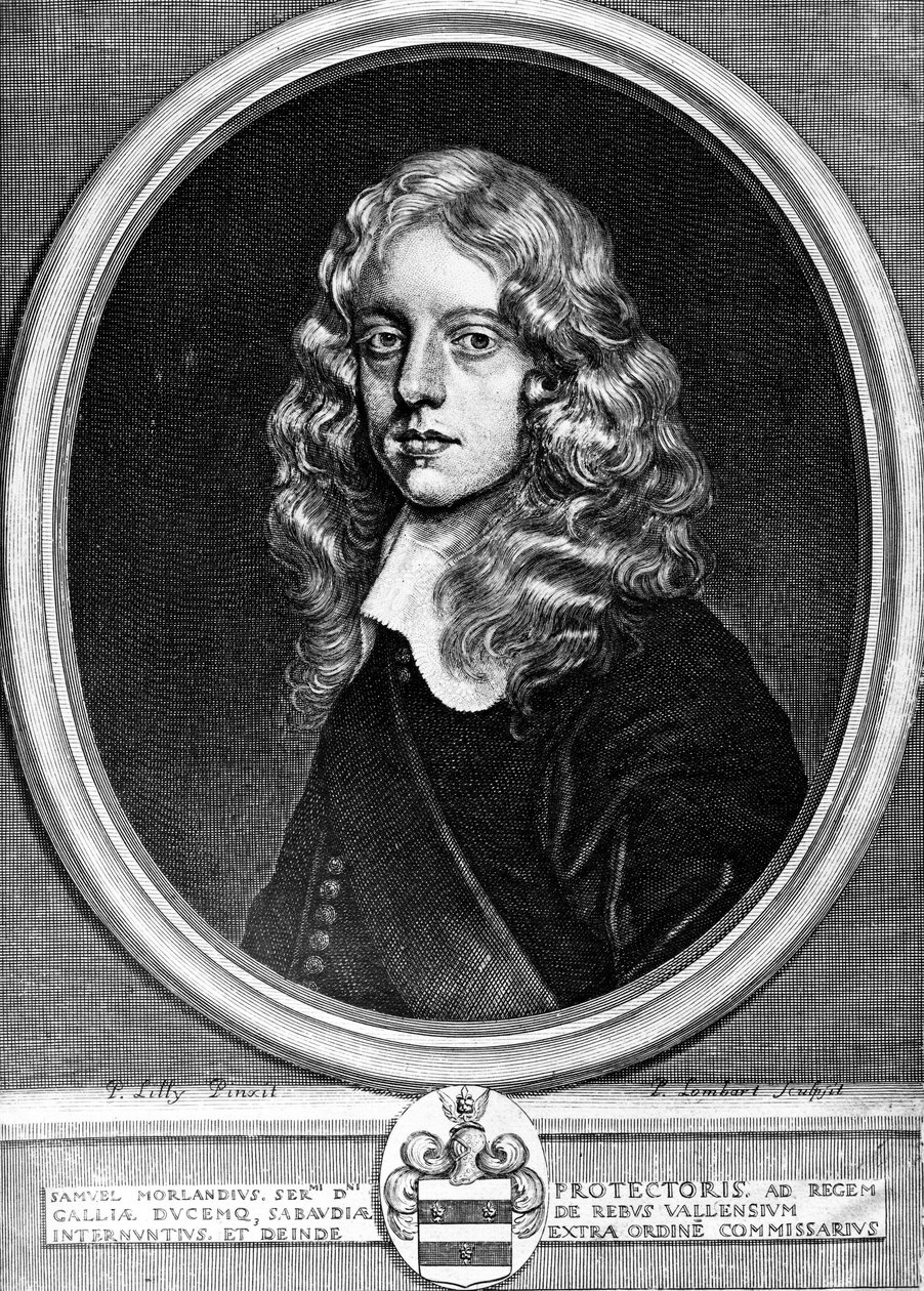 Sir Samuel Morland, English diplomatist, mathematician and inventor, c 1660 بواسطة غير معروف غير معروف