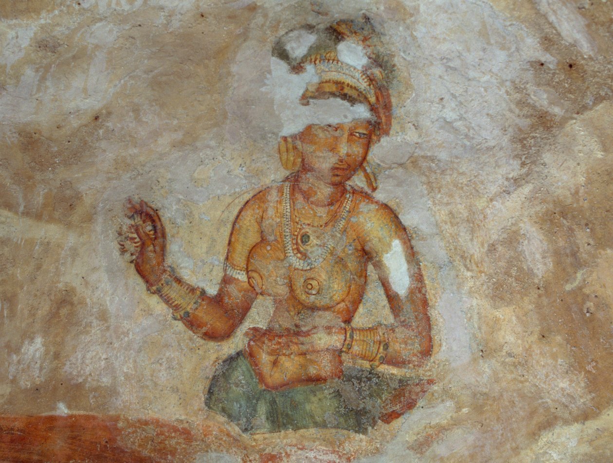 Sri Lanka, Fresco of girls in Sigiriya archaeological complex (UNESCO World Heritage List بواسطة غير معروف غير معروف
