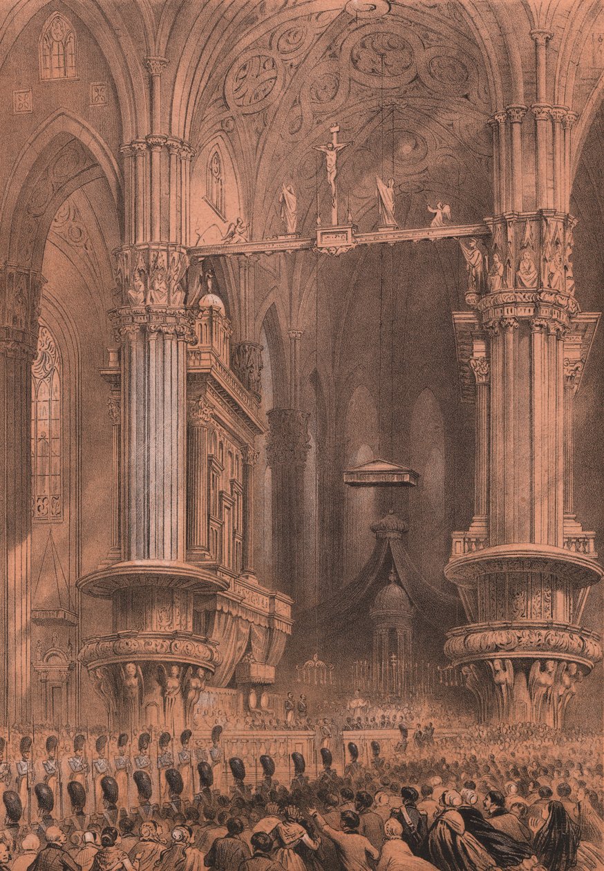 Te Deum in Cathedral of Milan, Lombardy بواسطة غير معروف غير معروف