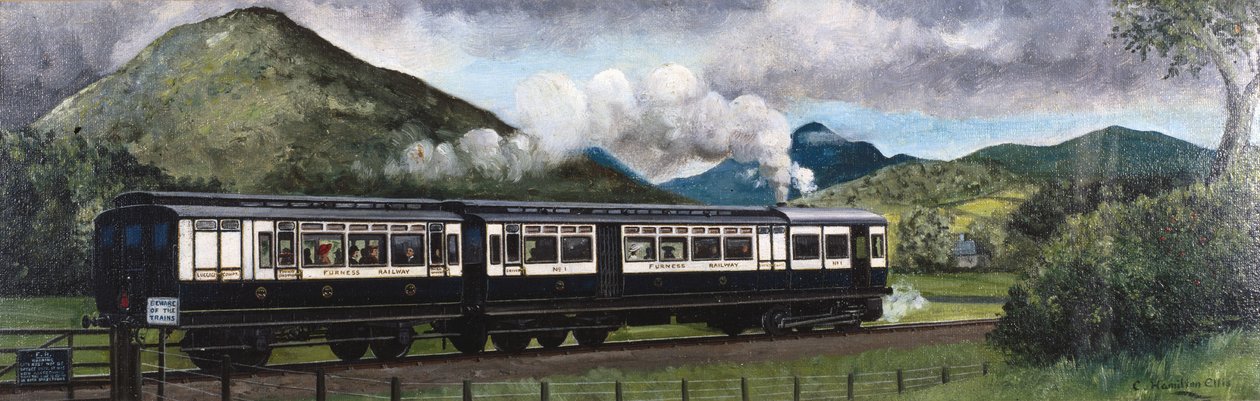 The Coniston Steam Motor Train on the Furness Railway, Cumbria بواسطة غير معروف غير معروف