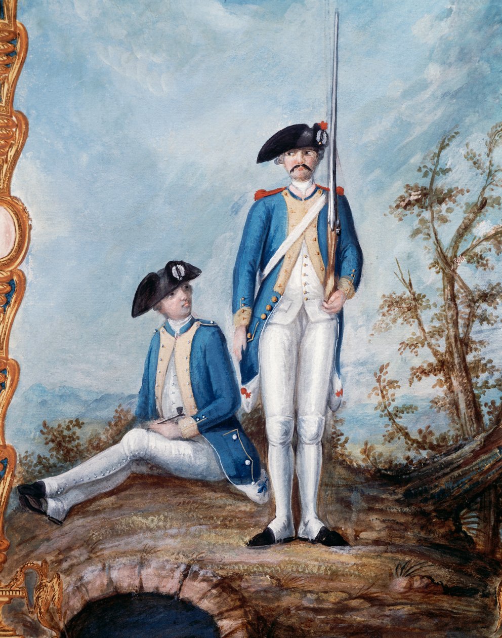 Uniforms of the French Infantry during the American Revolutionary War, gouache by Nicolas Hoffmann, USA بواسطة غير معروف غير معروف