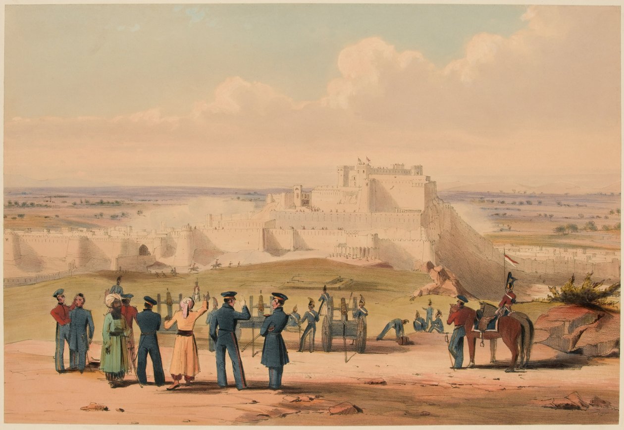 اقتحام غوزني. القائد العام ورئيس هيئة الأركان ، 23 يوليو 1839 (لون ليثو) بواسطة الملازم توماس (بعد) وينجيت