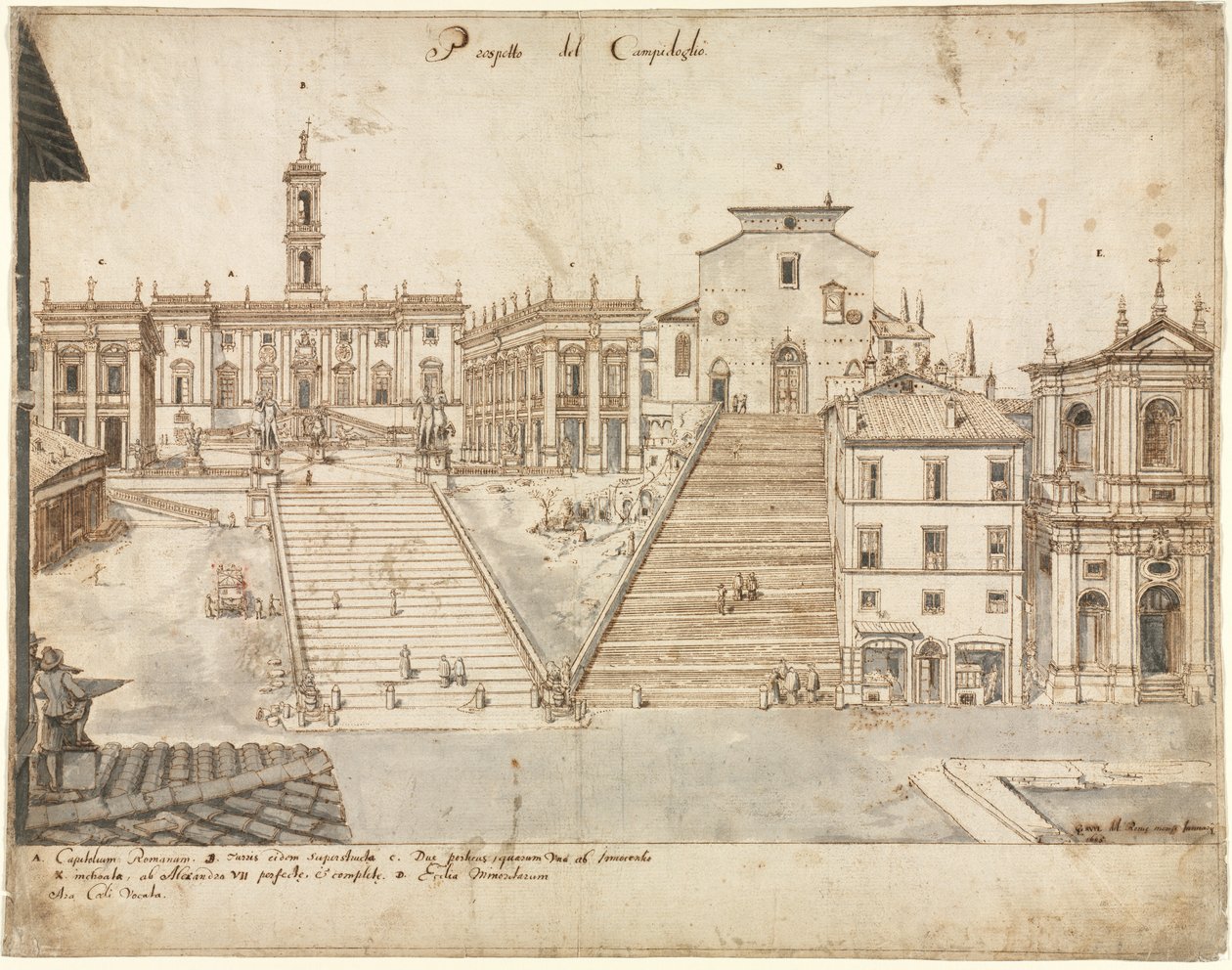 ثمانية عشر منظرًا لروما: The Campidoglio بواسطة ليفين كرويل