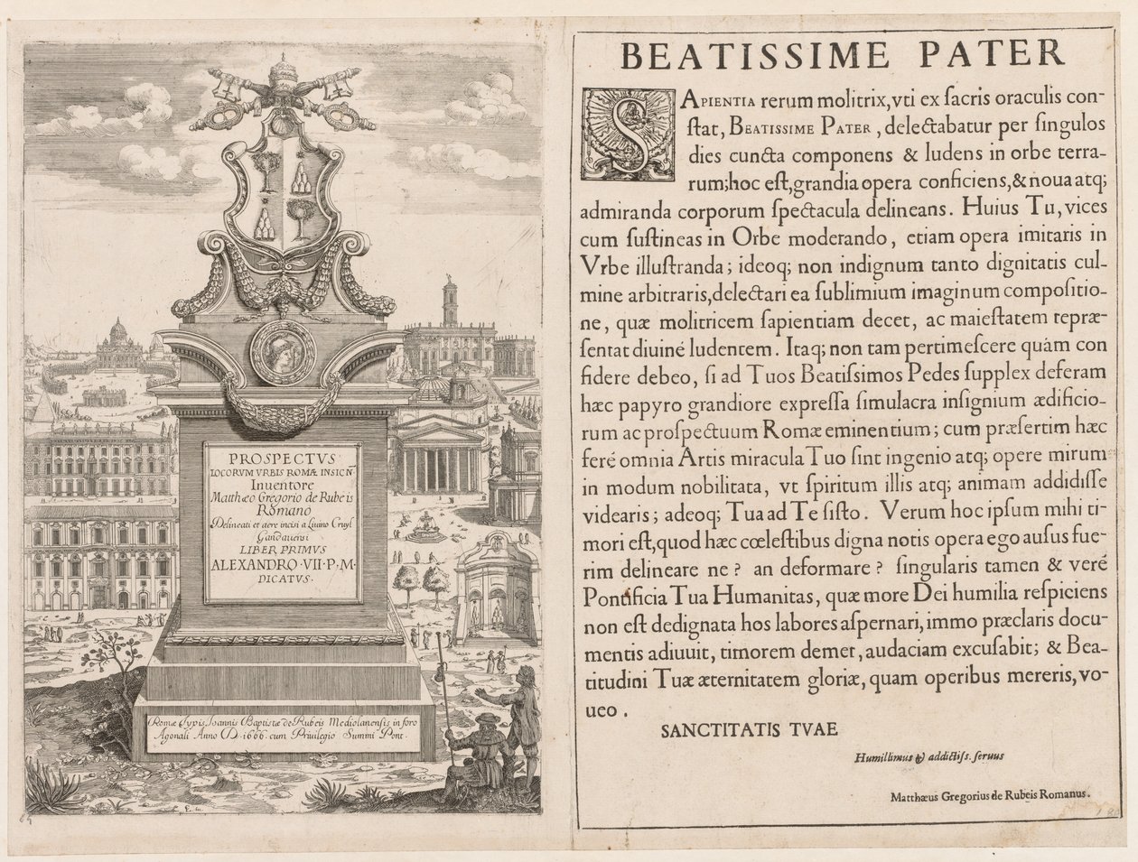 صورة من المنتظر المحتمل LOCURI Rome Insignes [دور] ، 1666. بواسطة ليفين كرويل