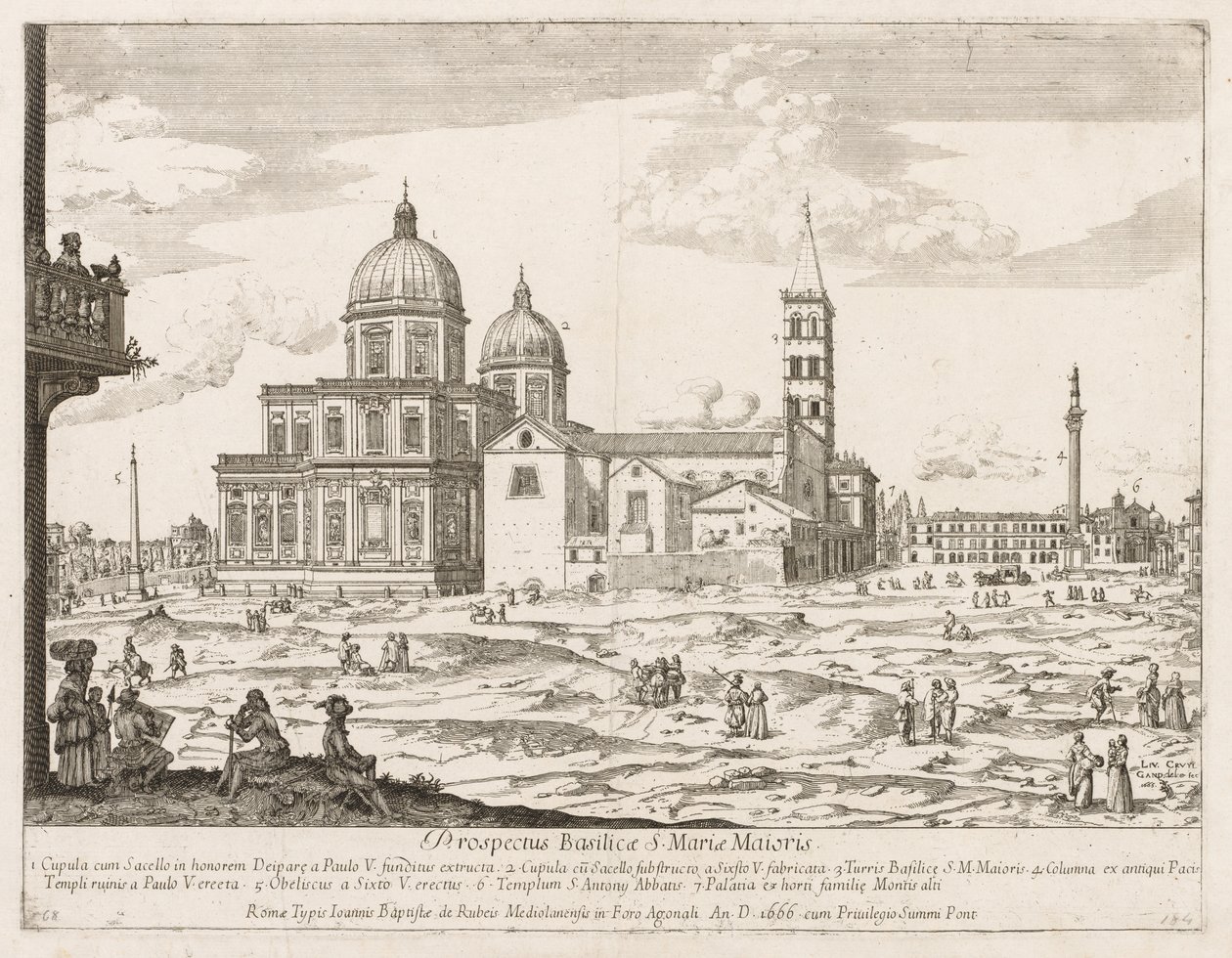 سانتا ماريا ماجيوري المحتملة LOCURI من Rome Insignes [دور] ، 1666. بواسطة ليفين كرويل