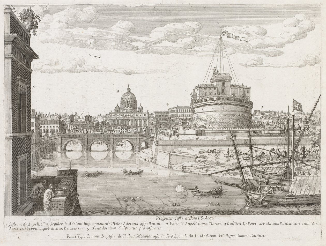 شارع LOCURI المرتقب لوس أنجلوس من Rome Insignes [دور] ، 1666. بواسطة ليفين كرويل