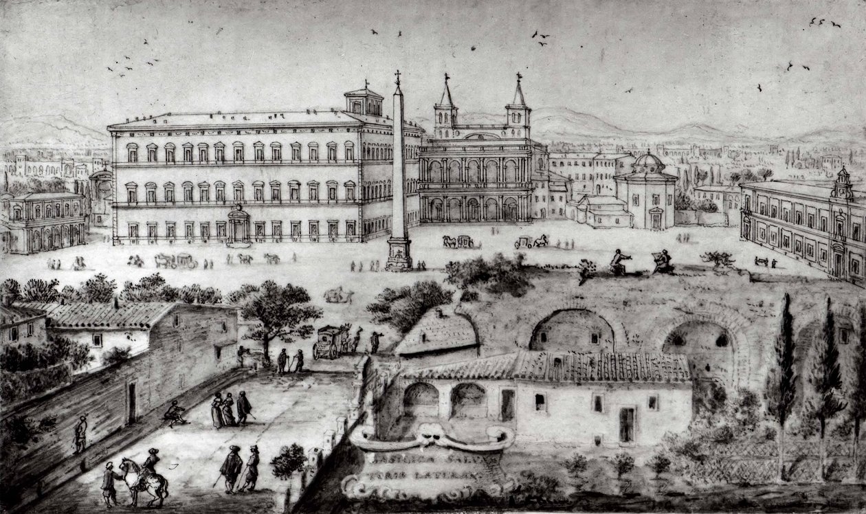 منظر لاتيران ، روما ، 1672-73. بواسطة ليفين كرويل