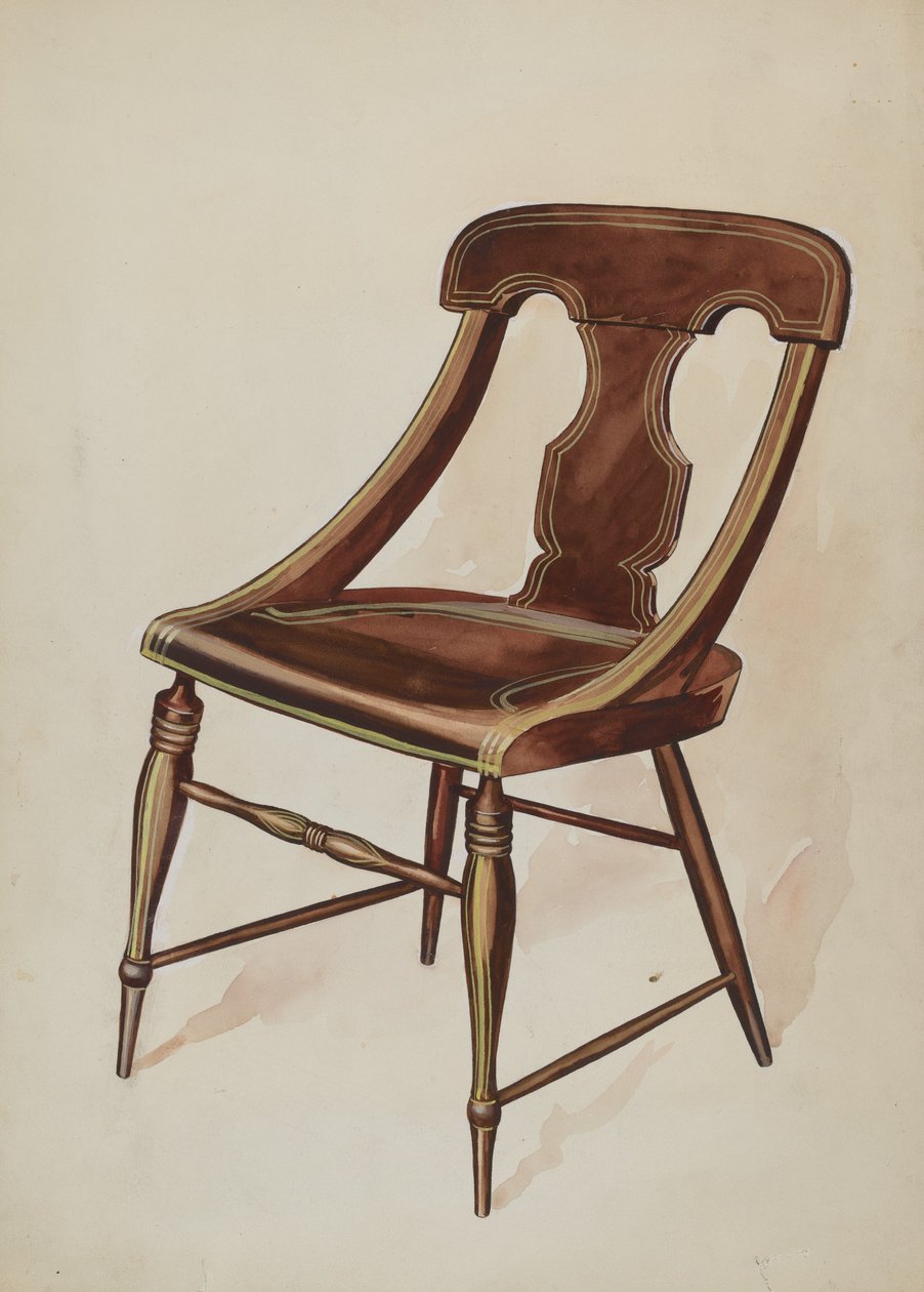 كرسي مطلي ، ج. 1937. بواسطة ليليان كوزى