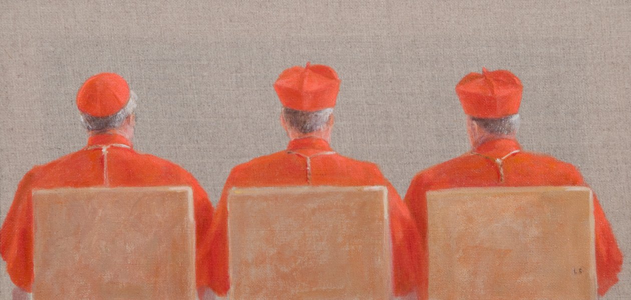Three Cardinals ، 2010 (أكريليك على قماش) بواسطة لينكولن سيليجمان
