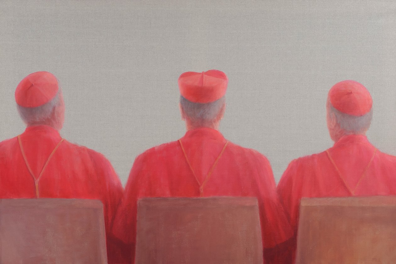 Three Cardinals II ، 2012 (أكريليك على قماش) بواسطة لينكولن سيليجمان