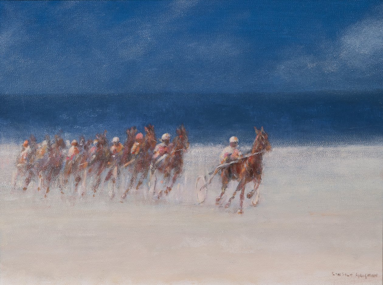 Trotting Races ، بريتاني ، 2012 (أكريليك على قماش) بواسطة لينكولن سيليجمان