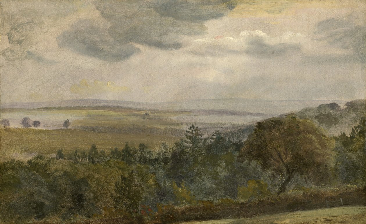 المناظر الطبيعية الواسعة مع الغيوم ، c.1850 بواسطة ليونيل كونستابل