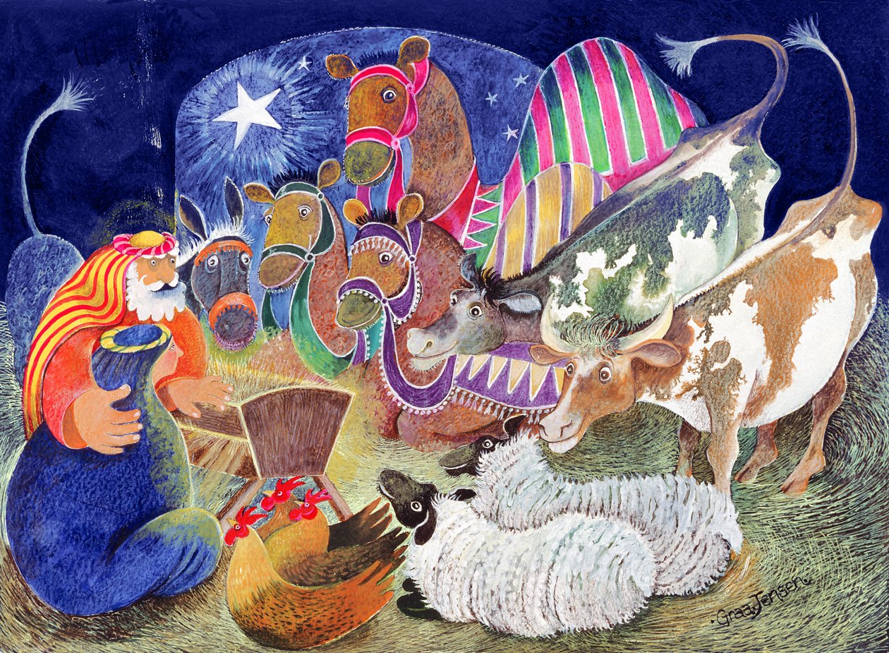 الميلاد (wc und gouache on paper) بواسطة ليزا جراا جنسن