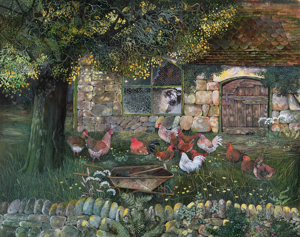 Hen House ، 1988 (أحبار ، غواش) بواسطة ليزا جراا جنسن