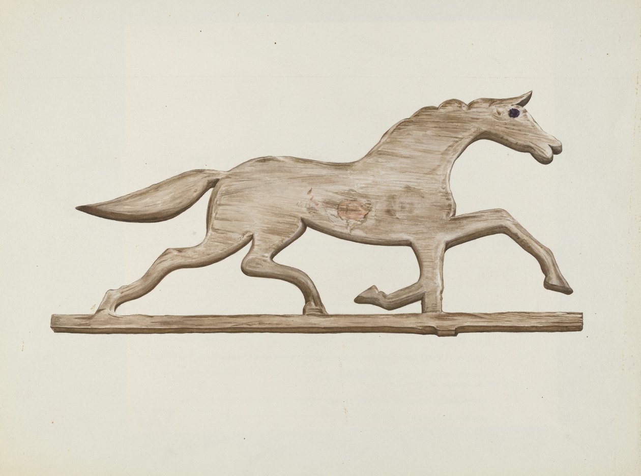 ريشة طقس الخيل ، ج. 1938. بواسطة لويد بروم