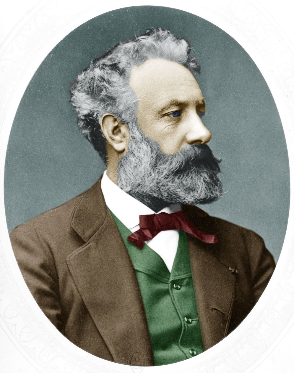 جول فيرن (1828-1905)، روائي فرنسي، هنا عام 1877 بواسطة لوك ويتفيلد