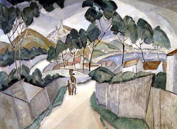 المناظر الطبيعية بالقرب من Villeneuve-les-Avignon بواسطة Lodewijk Schelfhout