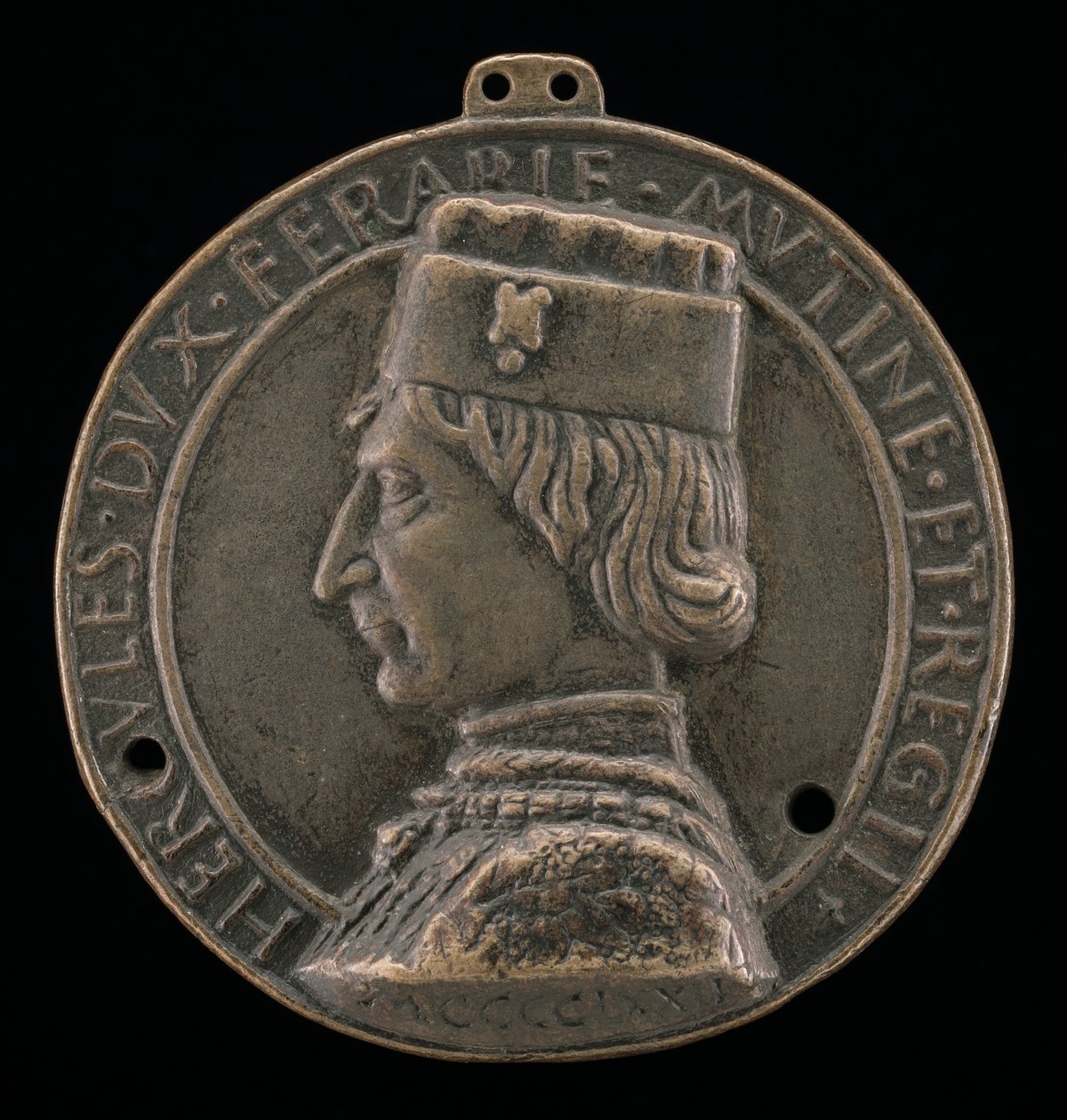 إركول الأول ديستي ، 1431-1505 ، دوق فيرارا ، مودينا ، وريجيو 1471 [الوجه] ، 1472. بواسطة لودوفيكو كوراديني
