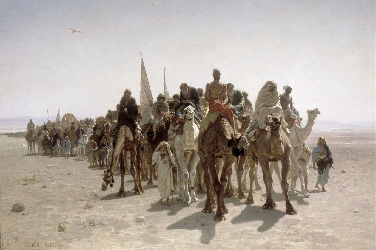 الحجاج الذين ذهبوا إلى مكة المكرمة ، 1861 بواسطة ليون بيلي