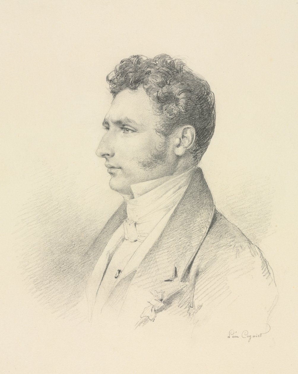 صورة رجل ، ج. 1835. بواسطة ليون كوجنيت