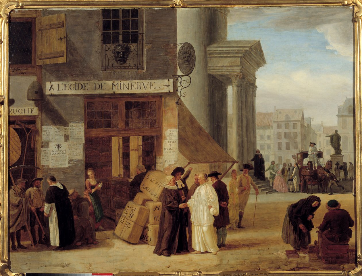 At the Egide de Minerve, a bookstore in Liege, Belgium that sold books forbidden by the power or by the Church. Joseph II