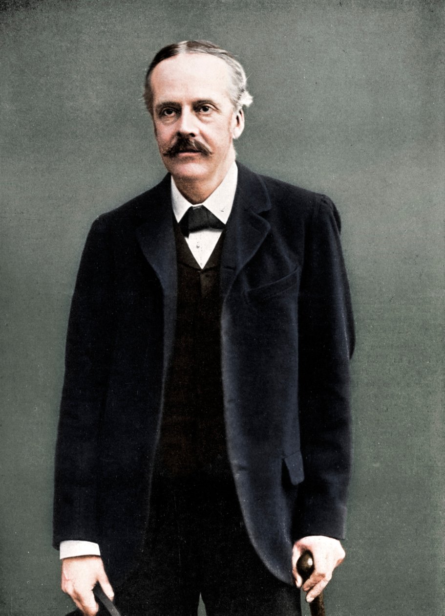 آرثر جيمس بلفور ، إيرل بلفور الأول ، رجل الدولة البريطاني ورئيس الوزراء ، 1912 بواسطة شركة لندن للصور المجسمة والتصوير