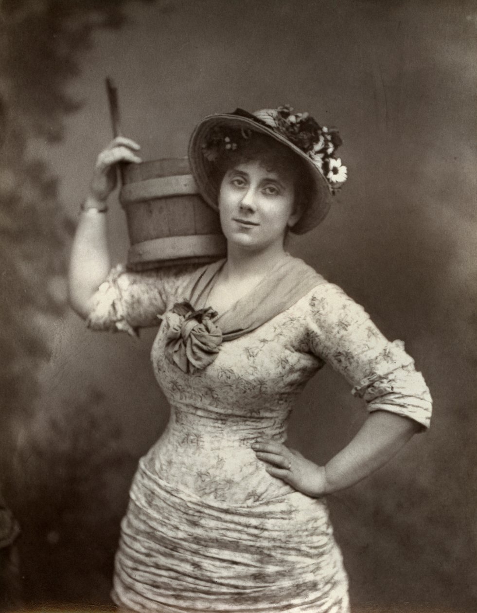 ليونورا براهم ، مغنية وممثلة أوبرا بريطانية ، 1882. بواسطة شركة لندن للصور المجسمة والتصوير