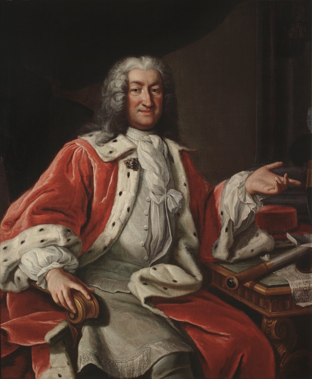 صورة لأرفيد برنارد قرن إيكبيهولم (1664-1742) بواسطة لورنس باش الأكبر