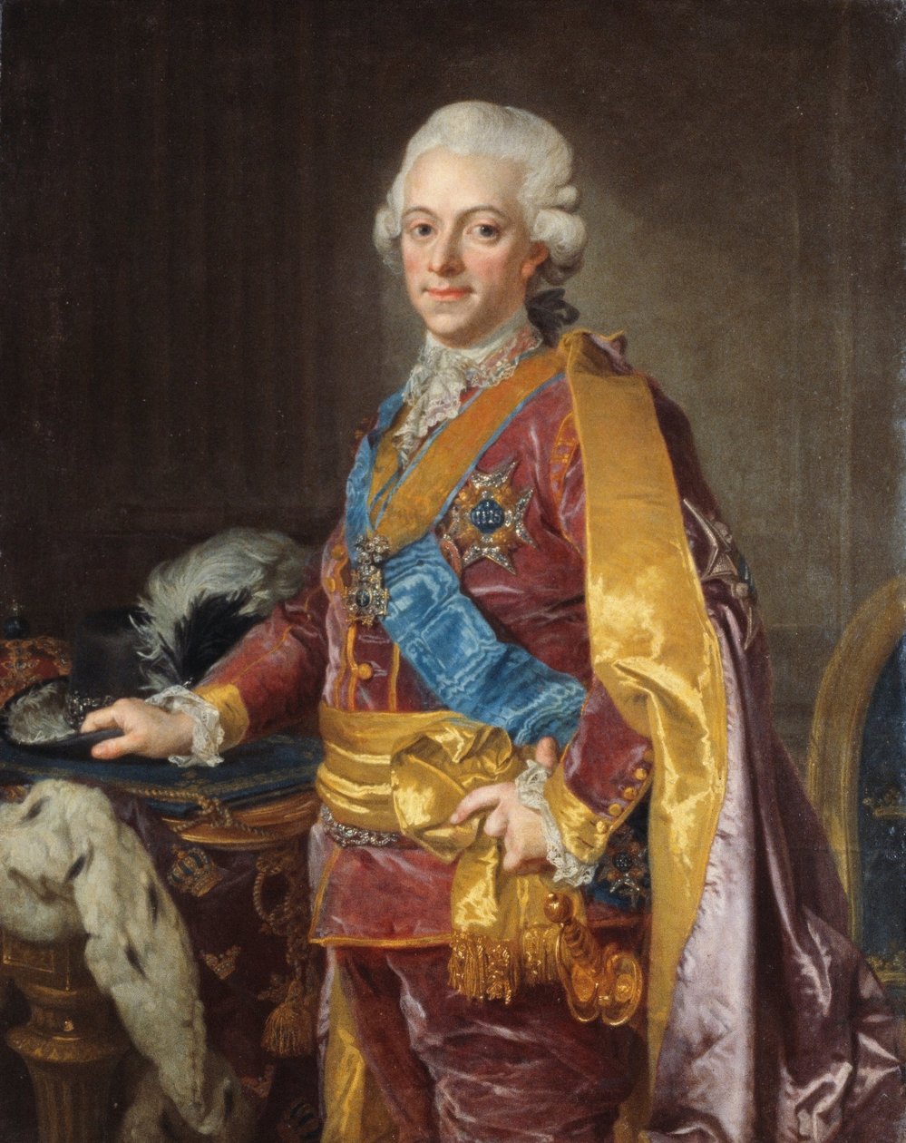 جوستاف الثالث ملك السويد 1772-1792 بواسطة لورينس الأصغر باش