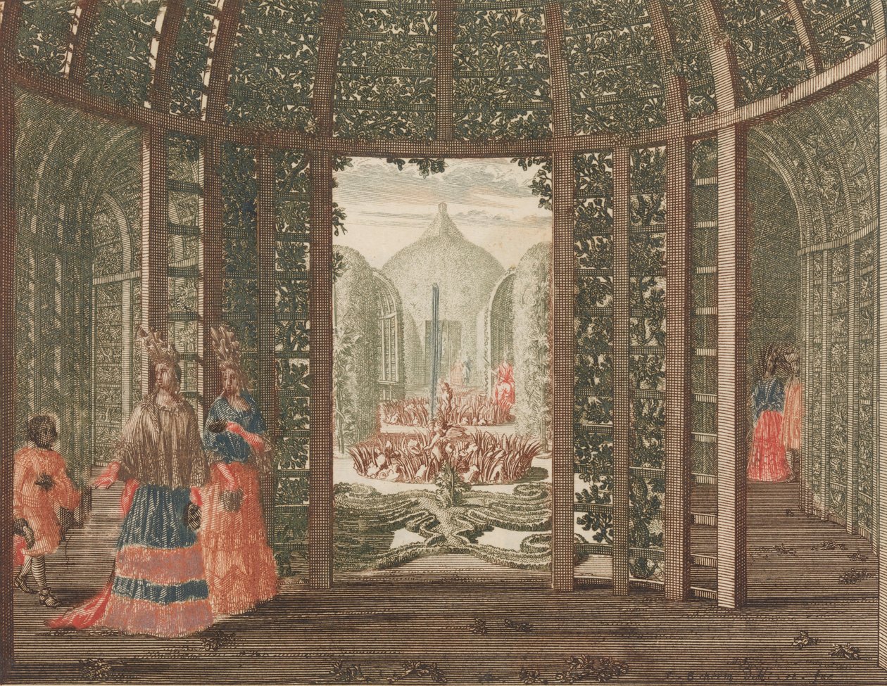 The Green Queen's Cabinet '، في: Tooneel Der Voornaamste Nederlands Huizen، En Lust Hove ...، nd. بواسطة لورنز شيرم