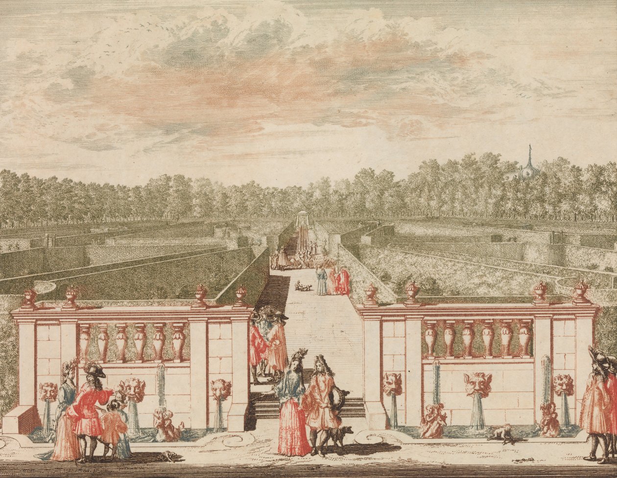 Het Groote Doolhof '، في: Tooneel Der Hoofdste Nederlands Huizen، En Lust Hoven، Naar T ...، nd. بواسطة لورنز شيرم