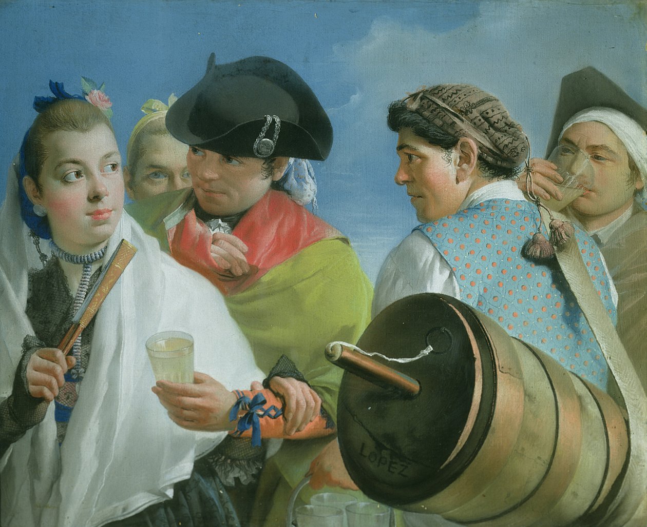بائع الليمونادة بواسطة Lorenzo Baldissera Tiepolo