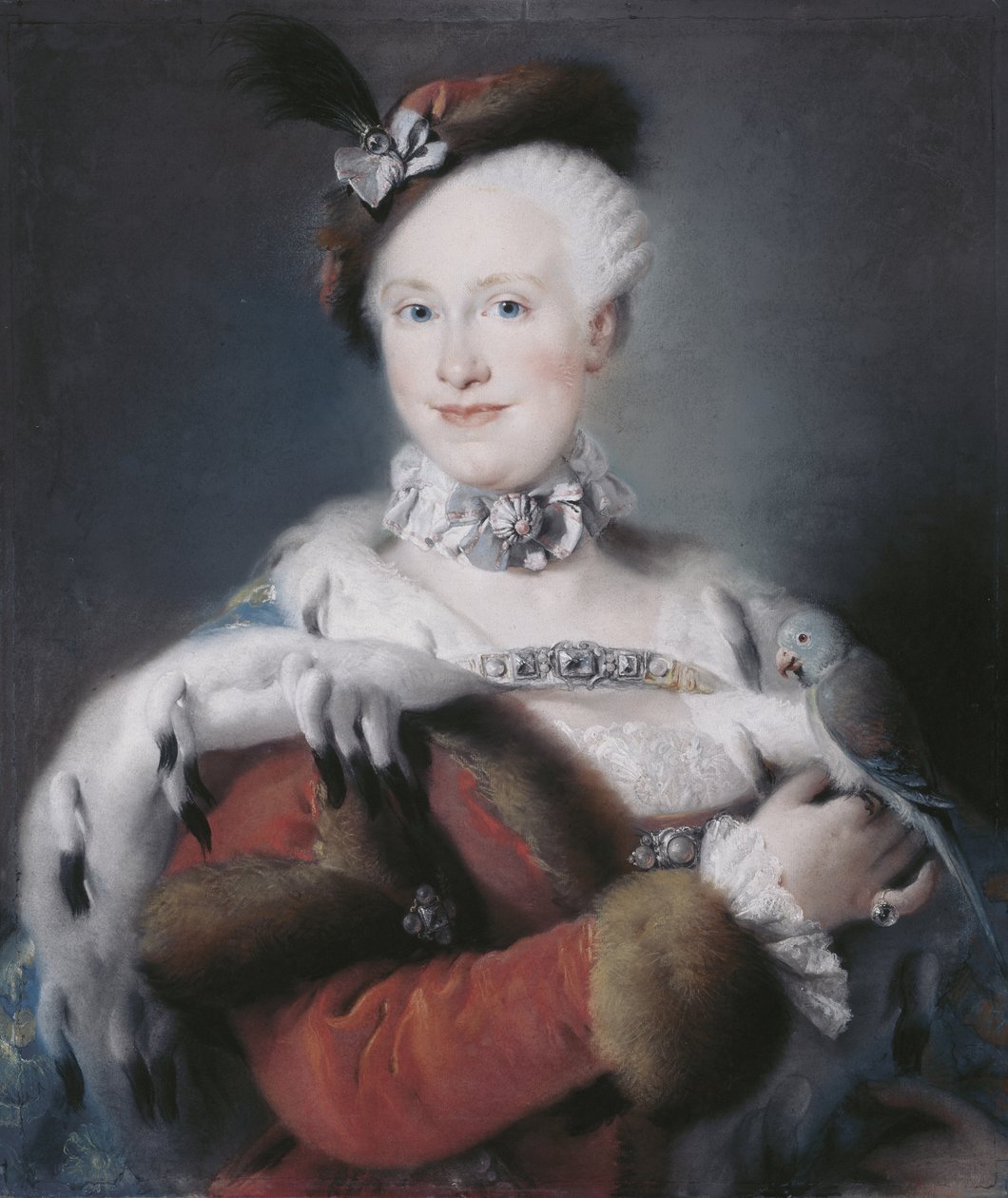 صورة إنفانتا ماريا لويزا من إسبانيا 1745-1792 ، الإمبراطورة الرومانية المقدسة ، 1763 بواسطة Lorenzo Baldissera Tiepolo