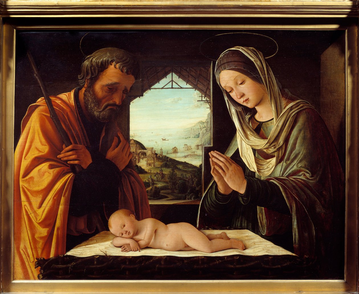 رسم على الخشب ناتيفيت لورنزو كوستا (1460-1535) 1490 قاتمة 0.65x0.85 م ليون ، متحف الفنون الجميلة بواسطة لورنزو كوستا
