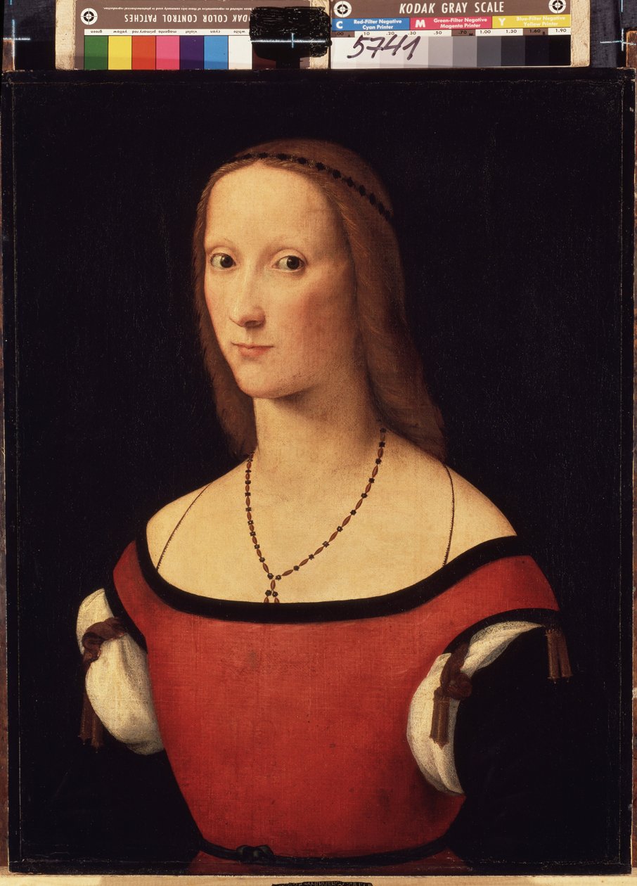 "صورة سيدة" (صورة لسيدة) لوحة لورينزو كوستا (1460-1535) 1500-1506 Dim. 57x44 cm متحف هيرميتاج ، سانت بطرسبرغ (سانت بطرسبرغ) بواسطة لورنزو كوستا