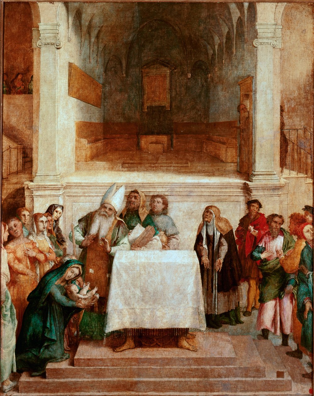 عرض تقديمي في لوحة الهيكل لورنزو لوتو (1480-1556) 1554-1556 خافت. 170x157 سم لوريتو ، قصر أبوستوليكو بواسطة لورينزو لوتو