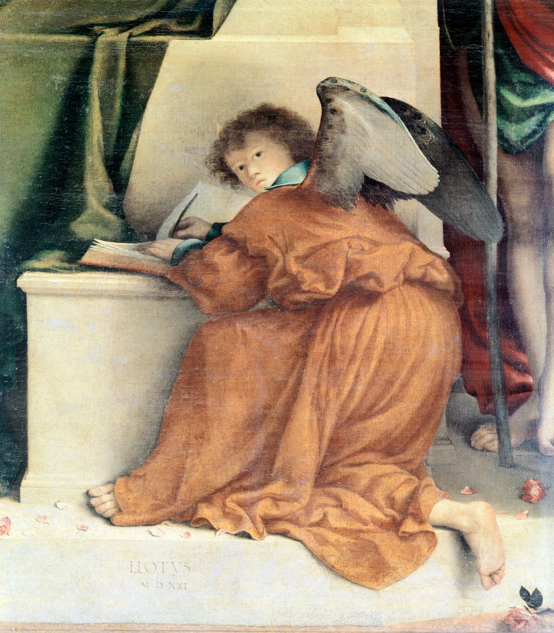 San Bernardino Altarpiece بواسطة لورينزو لوتو