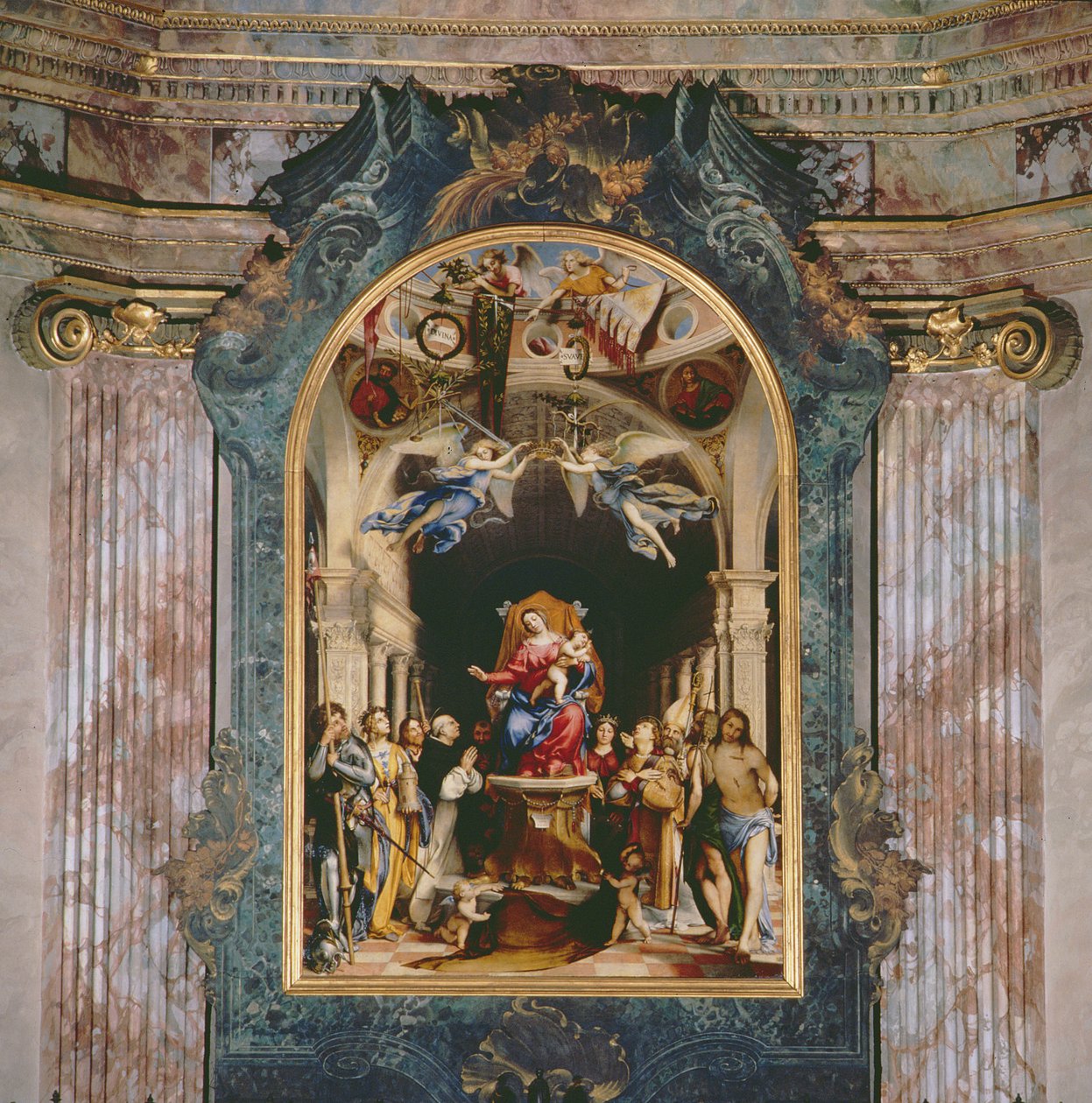 مارتينينغو Altarpiece ، 1513-16 بواسطة لورينزو لوتو