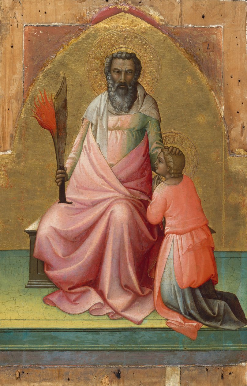 إبراهيم ، c.1408-10 (درجة الحرارة على الخشب والأرض الذهبية) بواسطة لورينزو موناكو