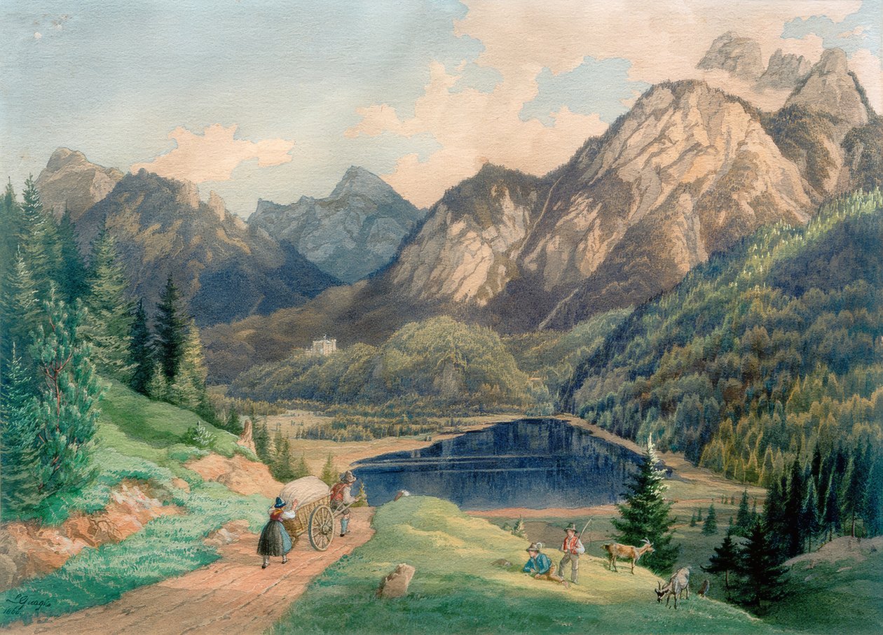 Schwansee bei Füssen بواسطة لورينزو كواجليو