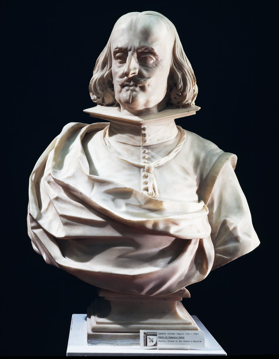 Marble bust of Domenico Petra, by Lorenzo Vaccaro (1655-1706), Church of St Peter in Maiella, Naples, Italy بواسطة Lorenzo Vaccaro
