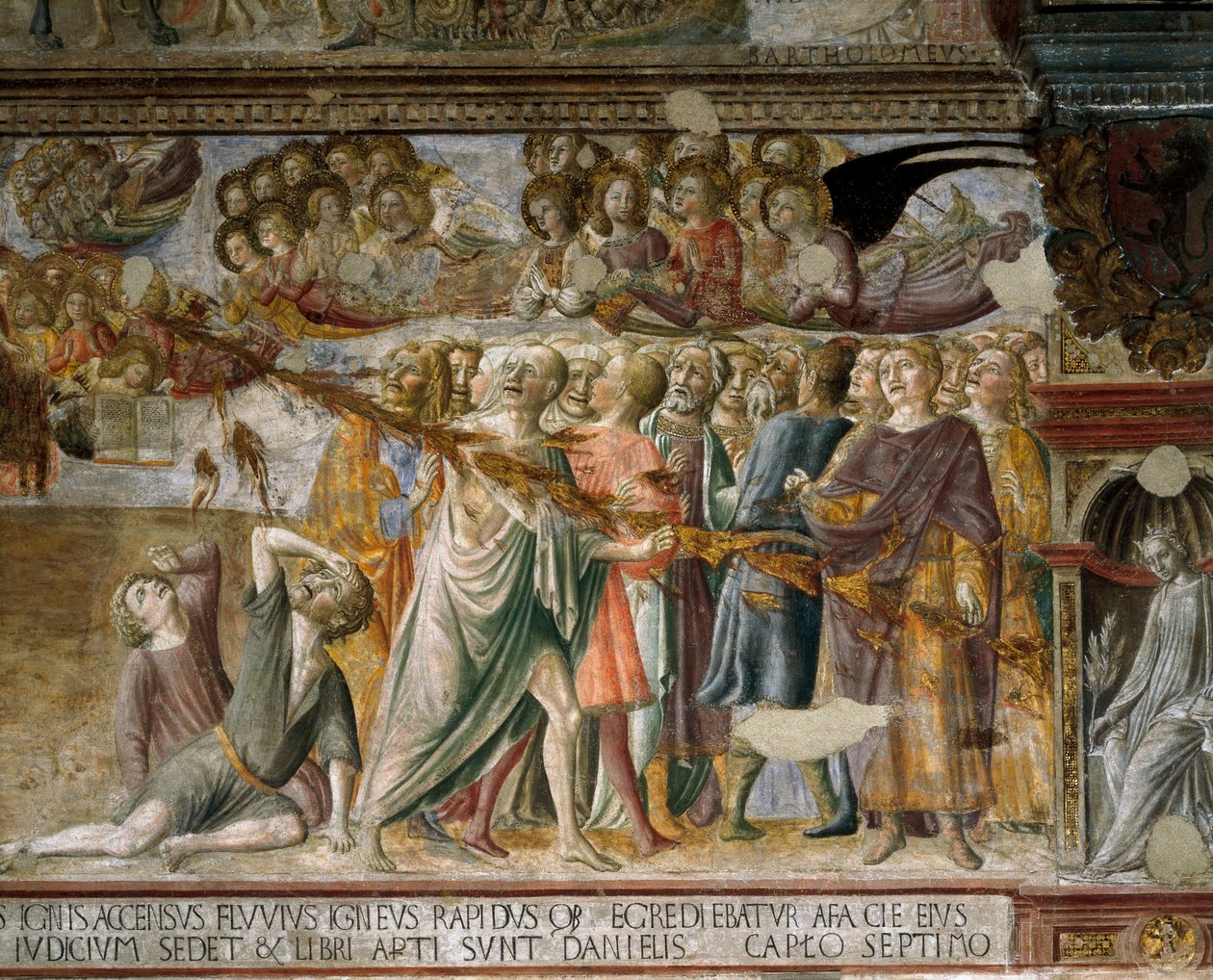 رؤيا يوحنا: اللعين مثقوبة بوهج محيط ، 1446-1449 بواسطة Lorenzo di Pietro Vecchietta