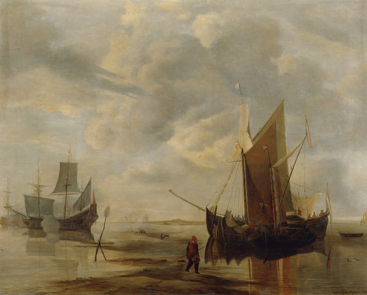 Seascape (نسخة بعد Jan van de Capelle) بواسطة لوت سيكورا